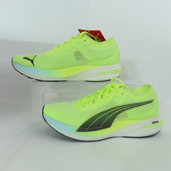 【未使用】PUMA/プーマ DEVIATE NITRO/ディヴィエイト ニトロ ランニングシューズ 194449-13/28 /080_画像4