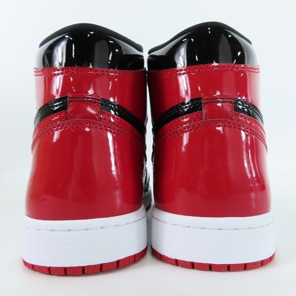 NIKE/ナイキ AIR JORDAN 1 RETRO HIGH OG PATENT BRED/エアジョーダン1 レトロ パテント ブレッド 555088-063/27 /080_画像2