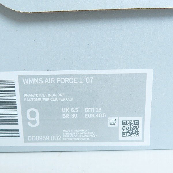 【未使用】NIKE/ナイキ WMNS AIR FORCE 1 '07 SNAKE/ウィメンズ エア フォース 1 '07 スネーク DD8959-002/26 /080_画像9