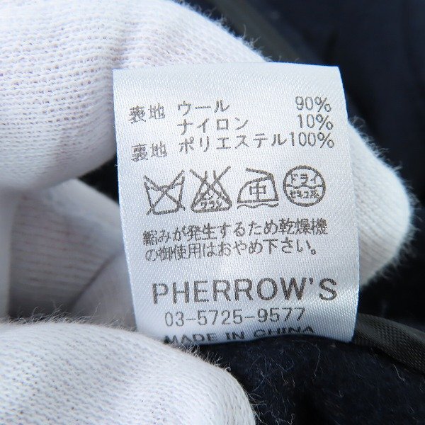 ☆PHERROW'S/フェローズ NAVAL CLOTHING FACTORY CPOシャツジャケット ウール P.CPO/38R /080_画像4