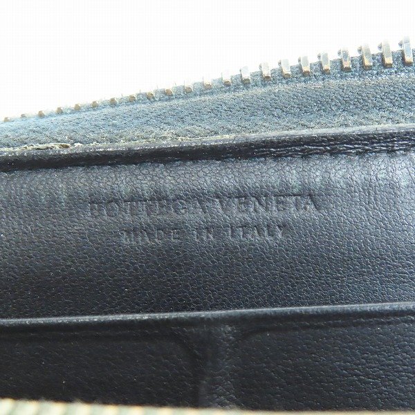 BOTTEGA VENETA/ボッテガヴェネタ イントレチャート ラウンドファスナーウォレット/長財布 /000_画像7