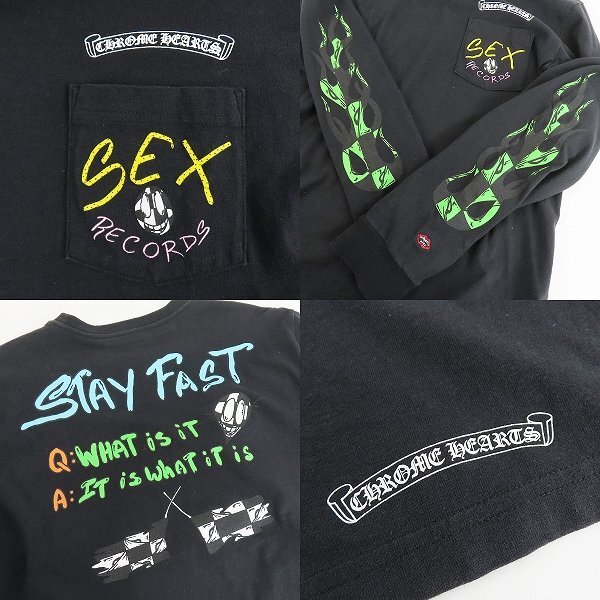 *CHROME HEARTS×MATTY BOY/ Chrome Hearts ×mati Boy 21AW Sex Records It Is What It Is long sleeve cut and sewn /L /000
