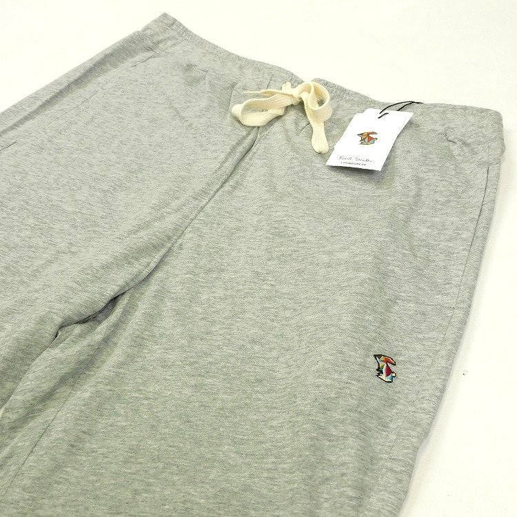  new goods Paul Smith light hand jogger pants multi stripe L gray cotton multi rabbit embroidery Paul Smith men's [2937a]
