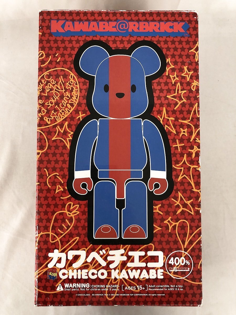 【1円～】BE@RBRICK-ベアブリック- KAWABE@RBRICK 400% カワベチエコのオフィシャルブログ＆ZOZOTOWN限定_画像1