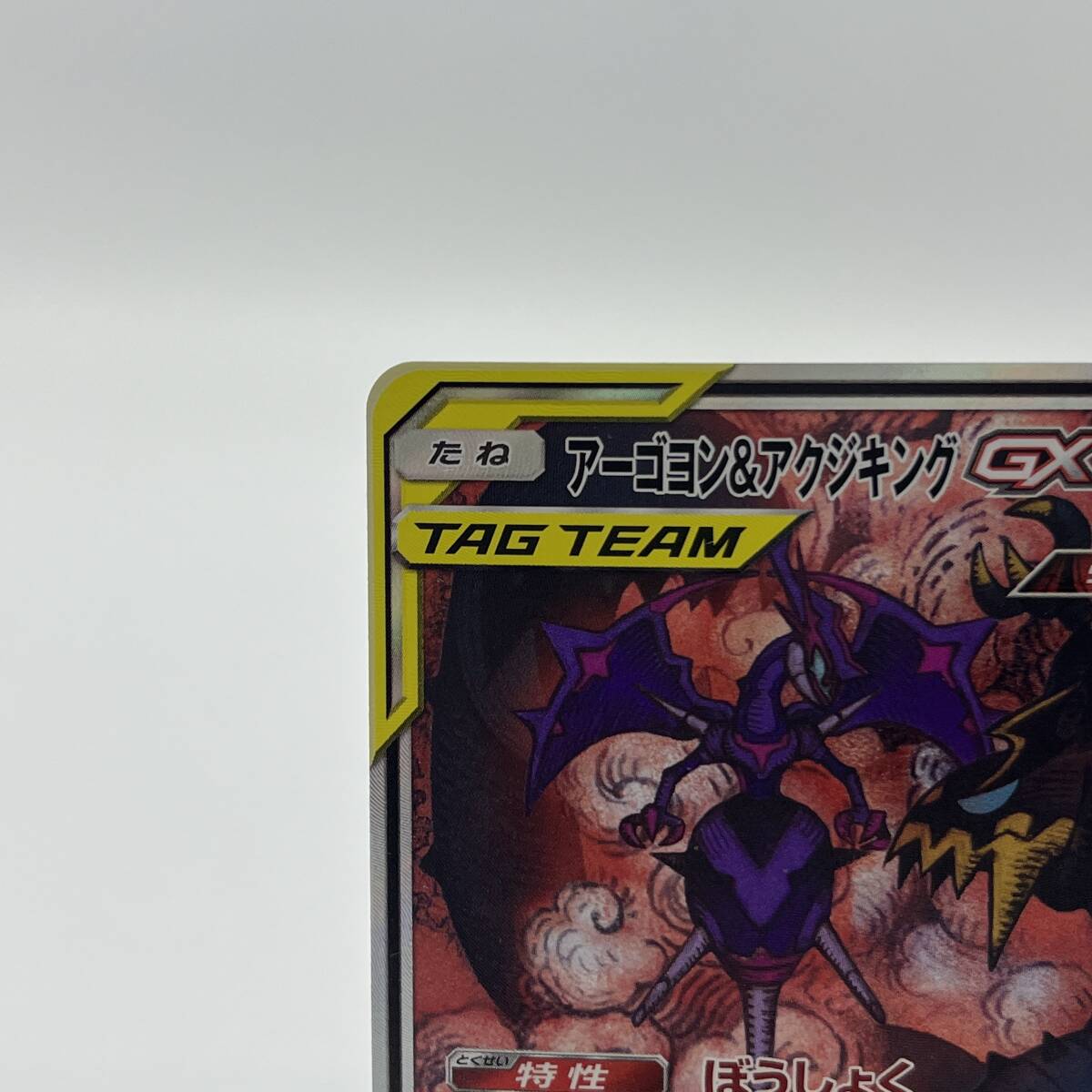 tu088 ポケモンカード アーゴヨン&アクジキング GX SR SM12 102/095 ※中古_画像2