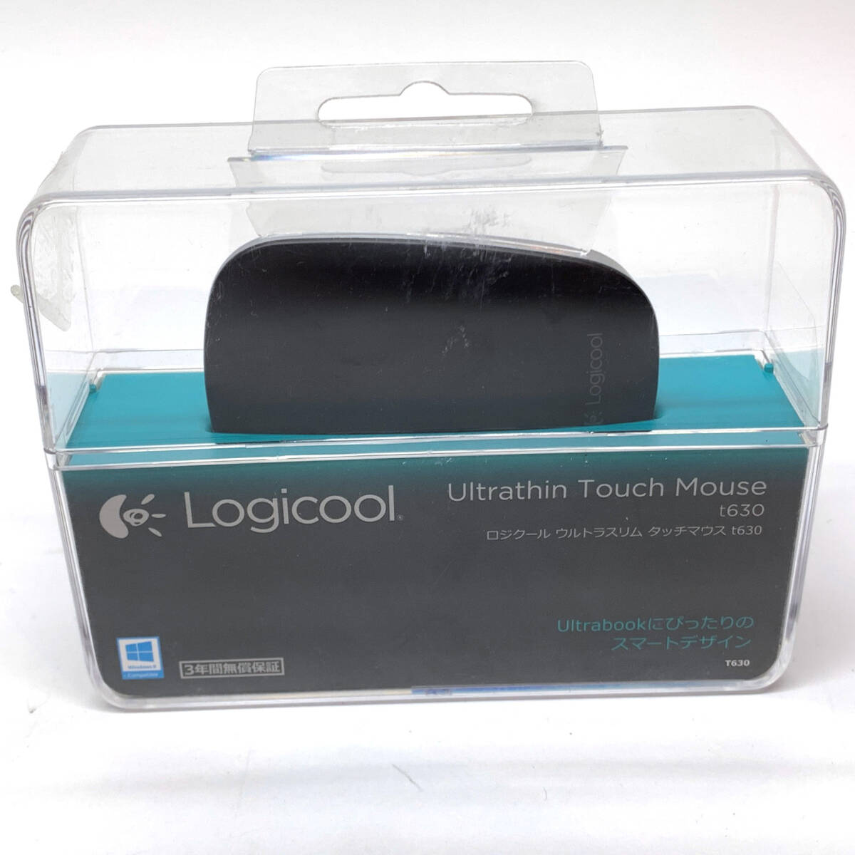 tu099　Logicool　ロジクール　ウルトラスリム　タッチマウス　t630　ブラック　Bluetooth　ワイヤレス２個セット　※動作未確認ジャンク_画像2