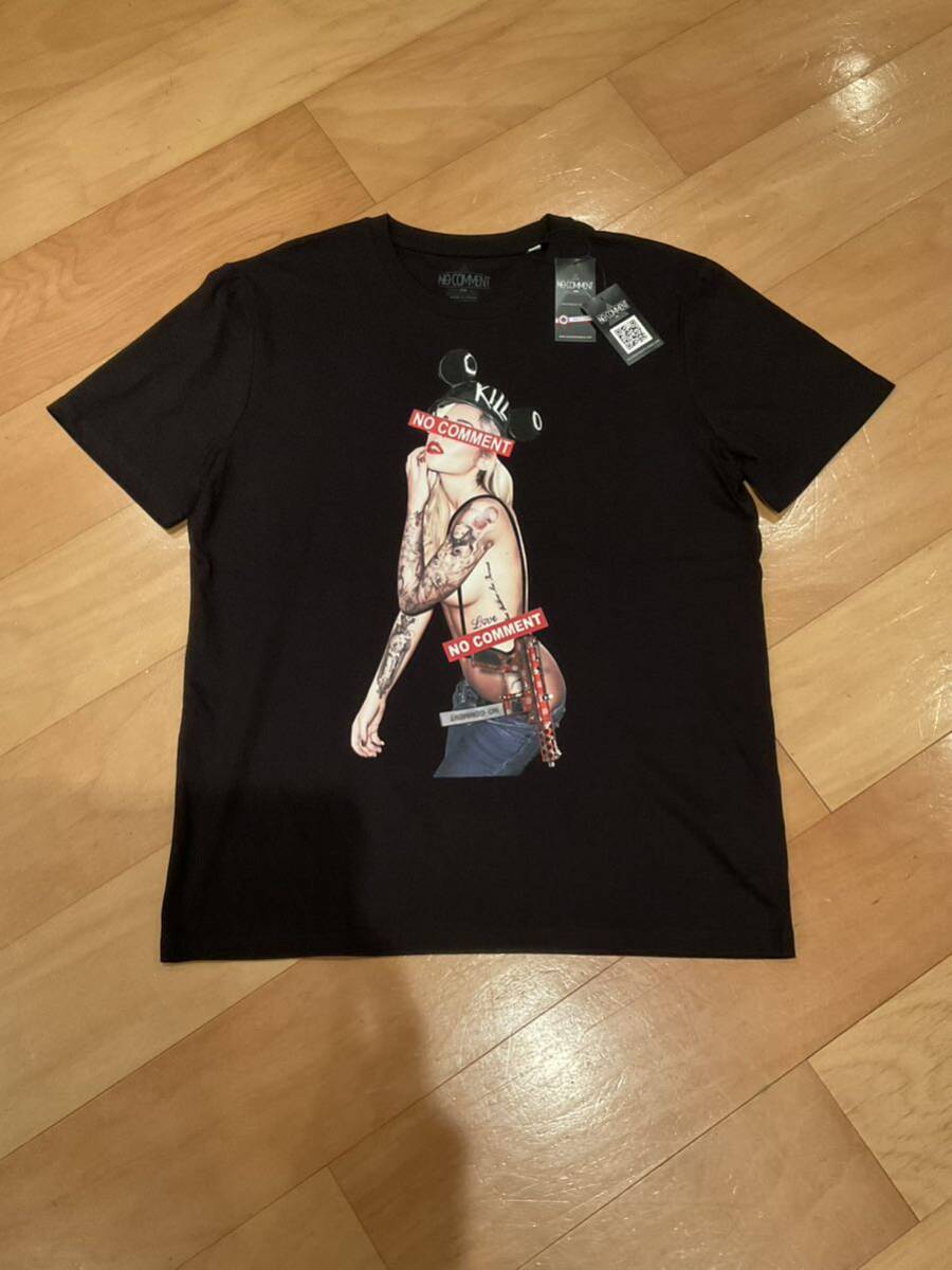 Tシャツ ブラック 未使用品 NO COMMENT 希少品　サイズ:L TATOO Tシャツ_画像6