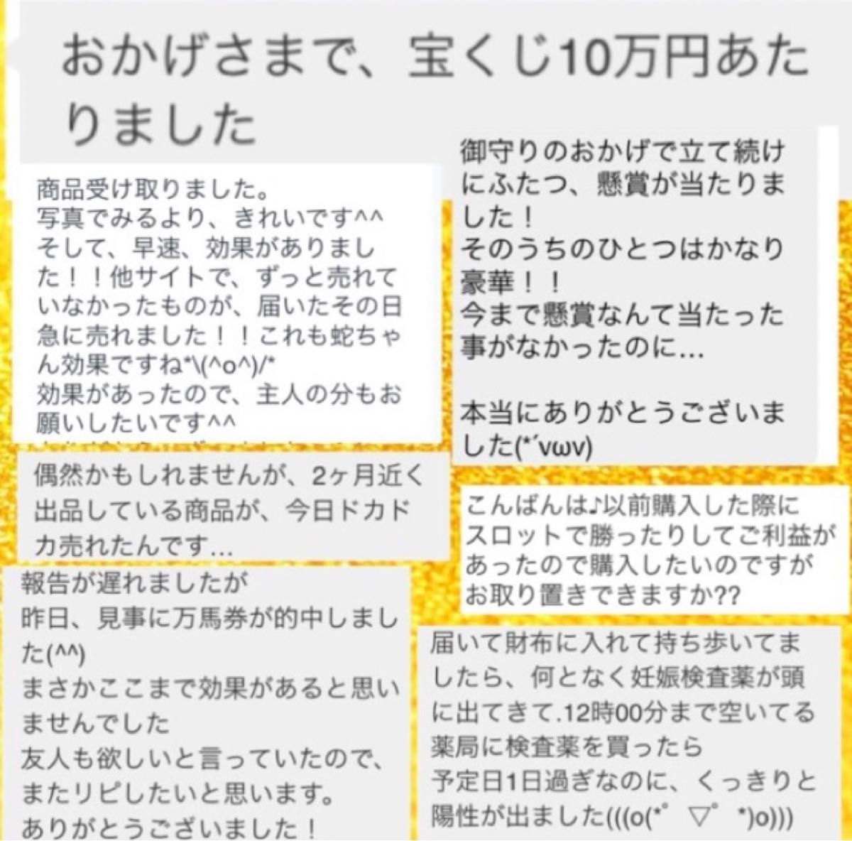 白蛇の抜け殻　開運お守り　お札入り台紙ありタイプ