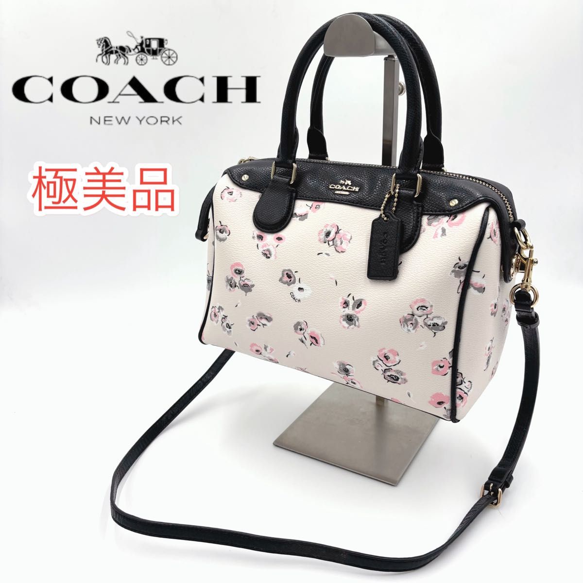 極美品COACH コーチ 2WAY レザー ショルダーバッグ ハンドバッグ 極美品COACH コーチ 2WAY レザー ショルダーバッグ ハンドバッグ