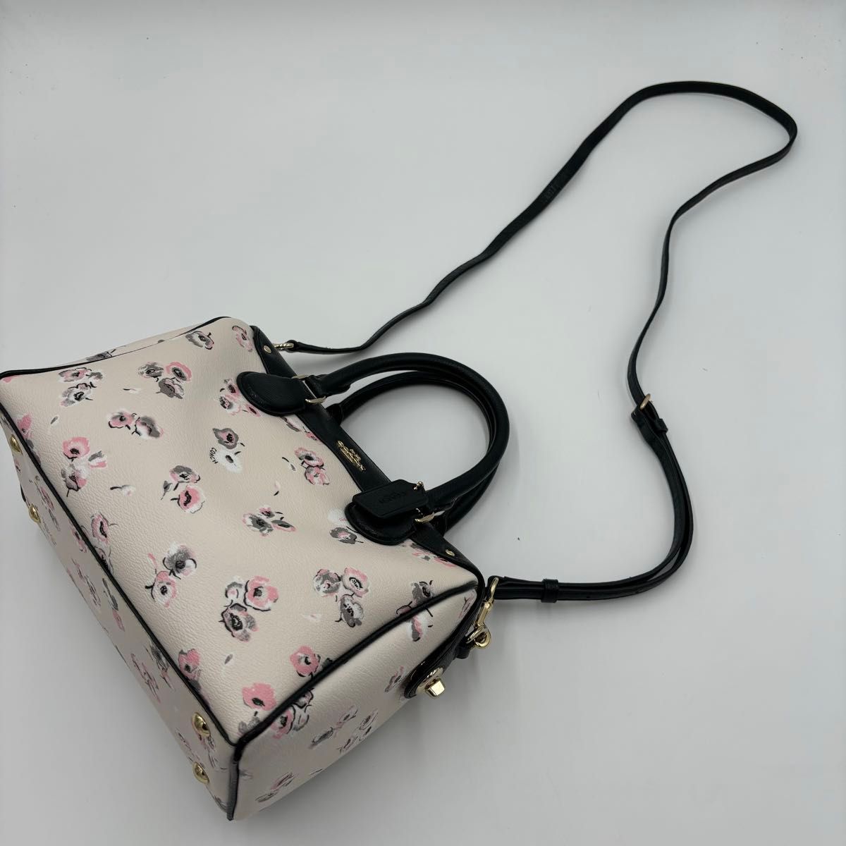 極美品COACH コーチ 2WAY レザー ショルダーバッグ ハンドバッグ 極美品COACH コーチ 2WAY レザー ショルダーバッグ ハンドバッグ