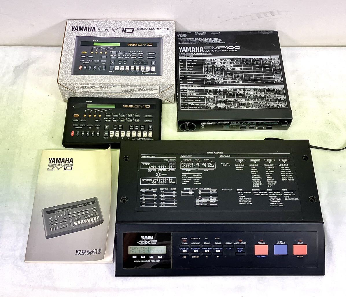 1 иен ~ YAMAHA секвенсор Yamaha QY10/QX5/EMP100 совместно звуковая аппаратура звук оборудование музыка автоматика исполнение воспроизведение машина подлинная вещь 3 шт. комплект суммировать 