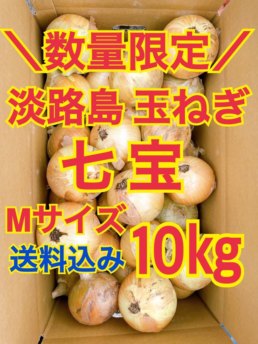 淡路島 玉ねぎ 玉葱 10kg 送料込み 農家直送 南あわじ 七宝 M