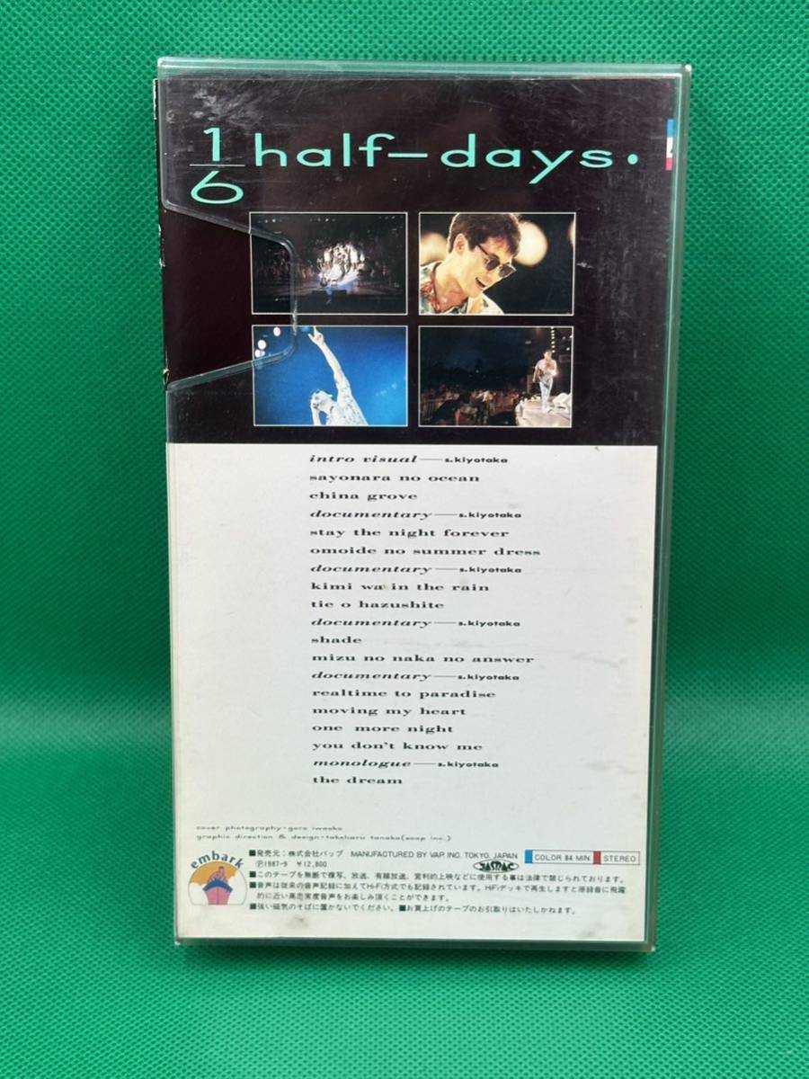 当時物 杉山清貴 1/6 half days LIVE and Documentary 1987年 VHS ビデオ ビデオテープ ライブ レトロ ライブ&ドキュメンタリー_画像2