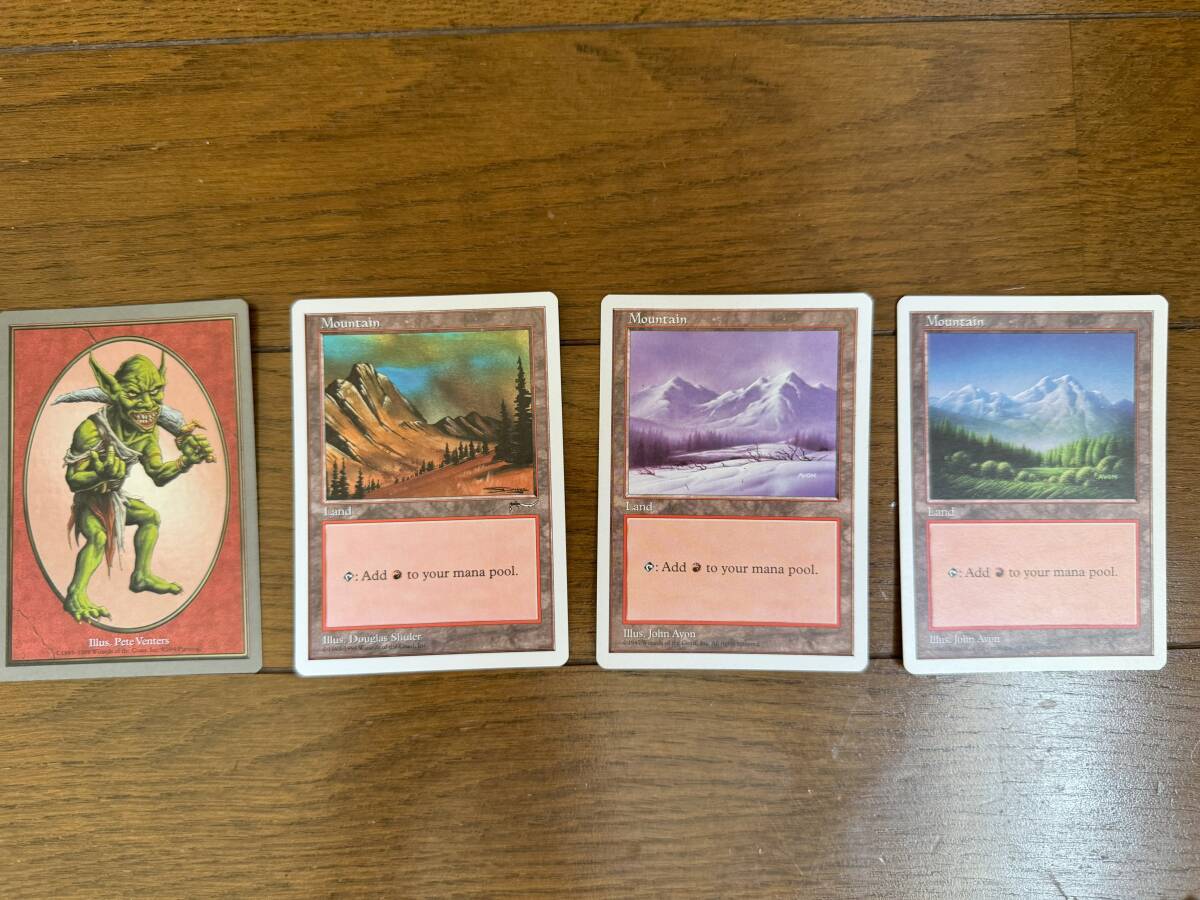 [中古]Magic: The Gathering ANTHOLOGIES(基本土地が二枚不足につき代替カード使用)_トークン、土地、土地の代替カード2枚