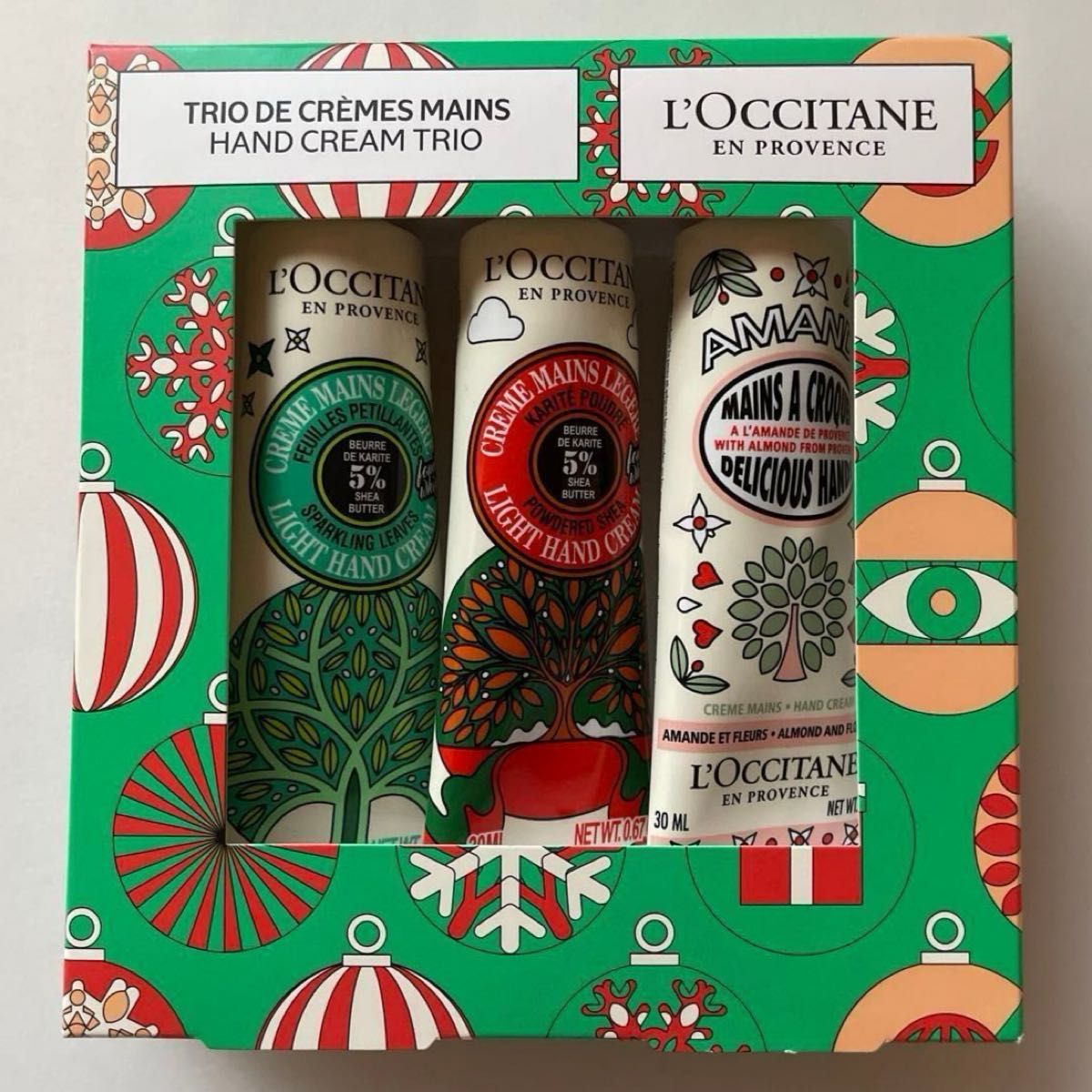 【新品未使用】L'OCCITANE ロクシタン ハンドクリーム ルミナスパウダー シア ハンドトリオ(30mL×3本)