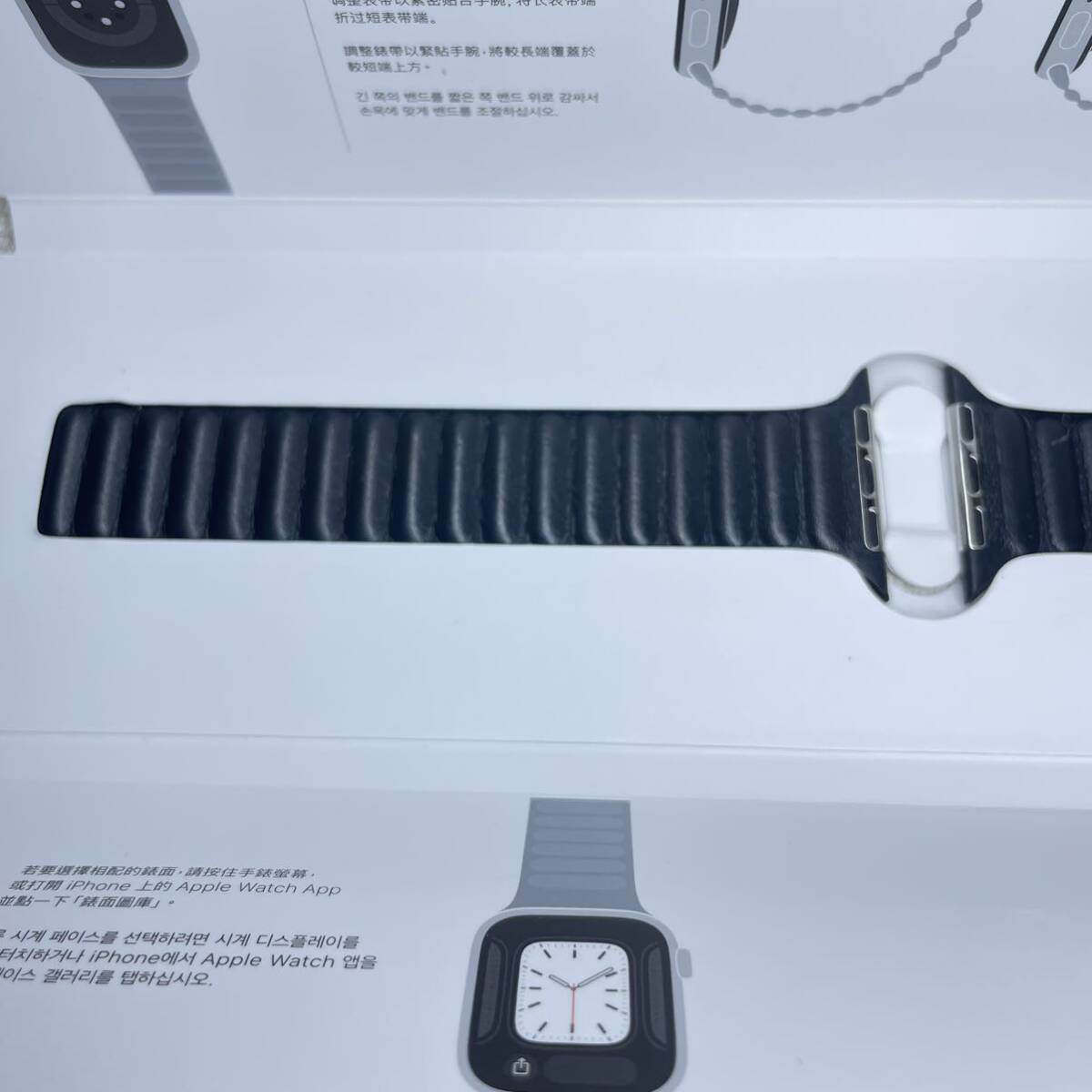Apple Watch 45㎜　Midnight Leather Link アップルウォッチバンド _画像5