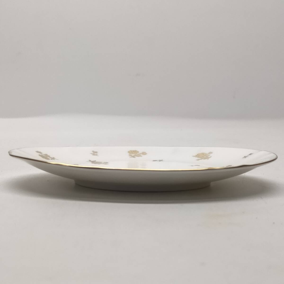 WAKO plate 6 шт. комплект золотая краска белый не использовался товар Гиндза Wako wako- кекс тарелка кекс plate маленькая тарелка брать . тарелка 
