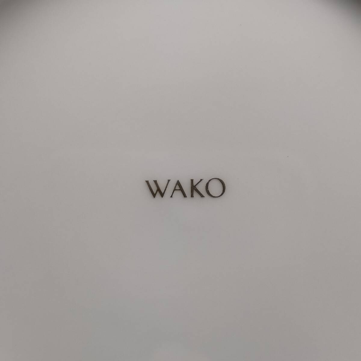 WAKO plate 6 шт. комплект золотая краска белый не использовался товар Гиндза Wako wako- кекс тарелка кекс plate маленькая тарелка брать . тарелка 