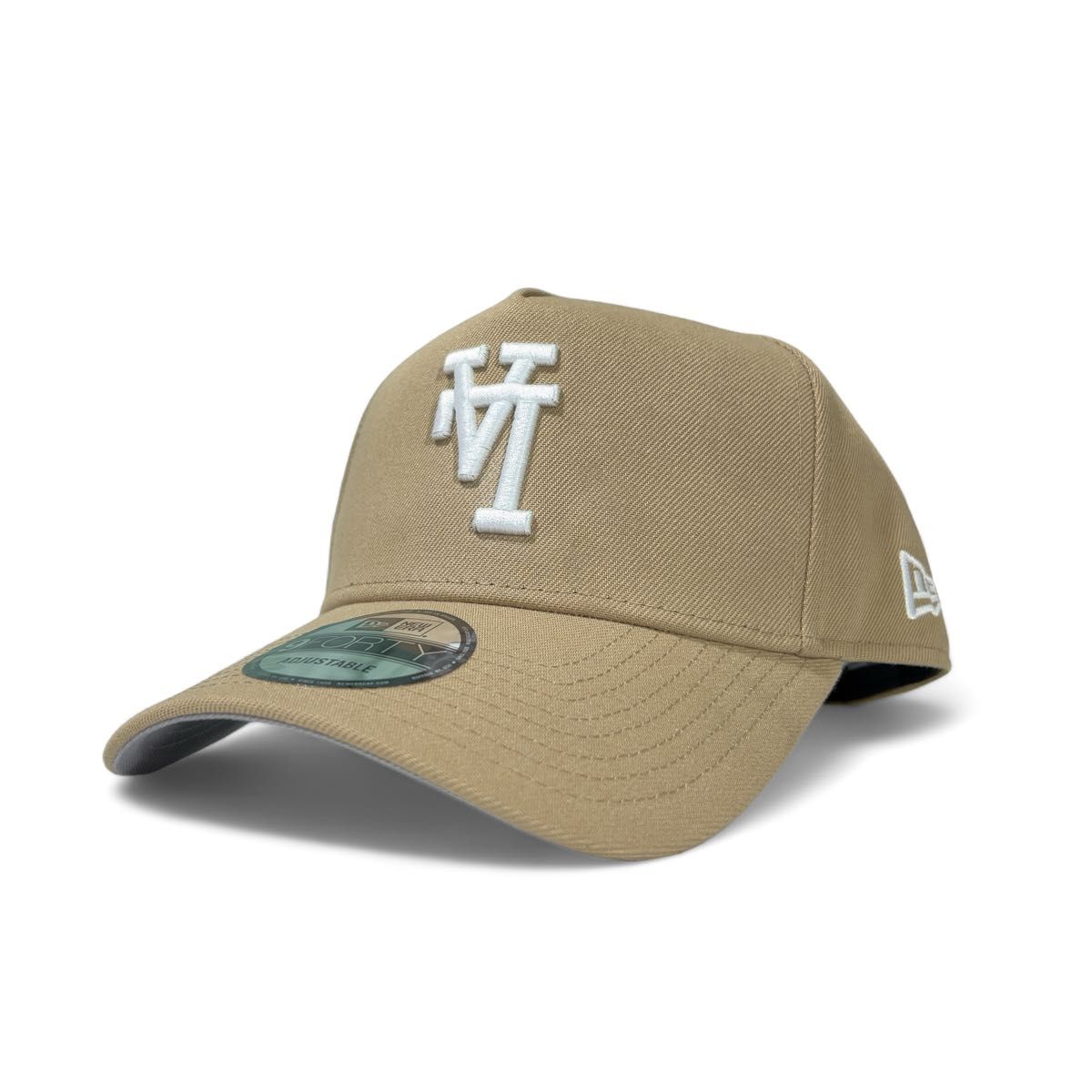 NEW ERA ニューエラ 9FORTY ドジャース Upside Down 反転ロゴ ベージュ 海外限定 男女兼用