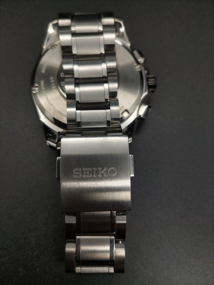セイコー アストロン SBXB051  デュアルタイム  GPSソーラー SS＆セラミック 箱保取説付　メンズ腕時計