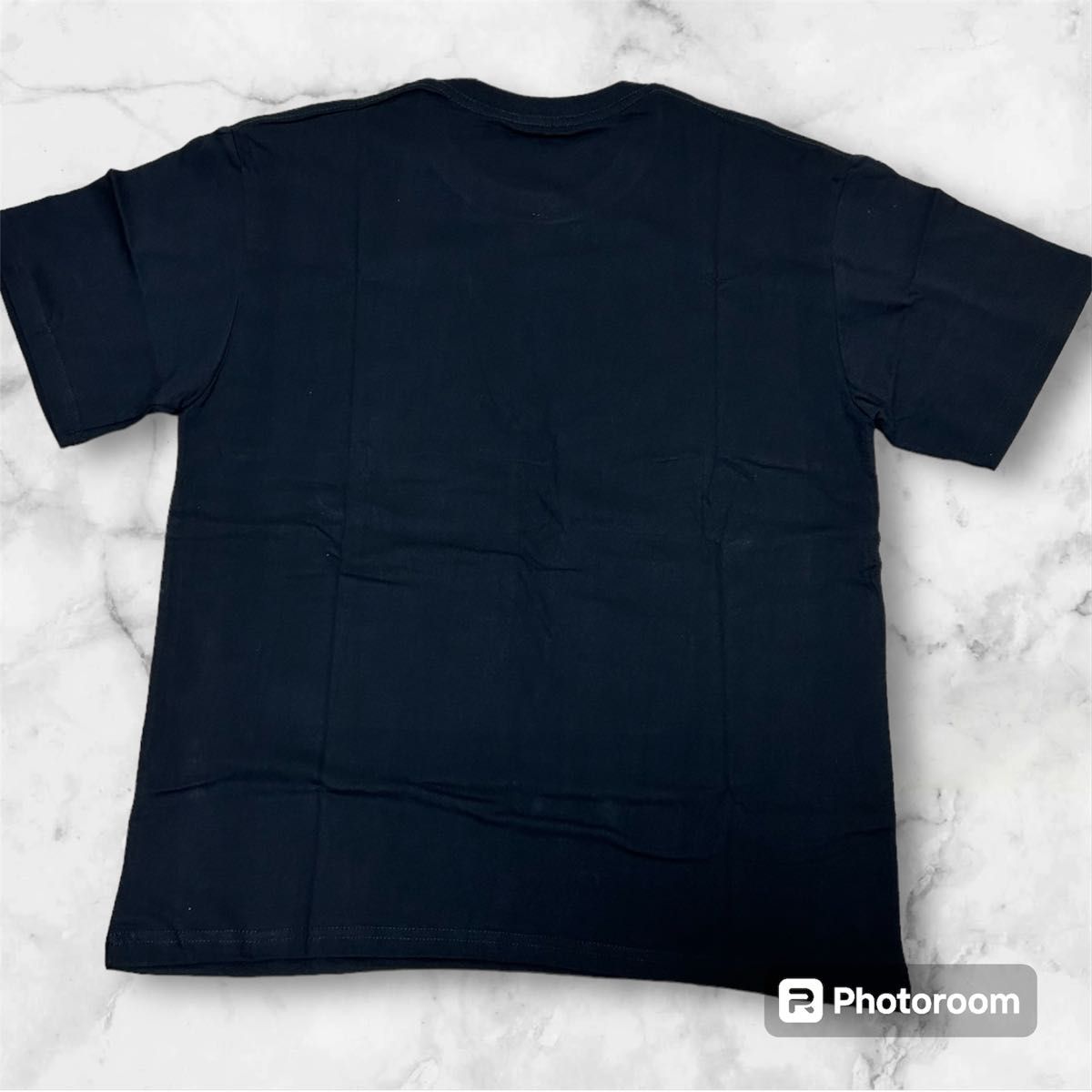 【美品】黒T　M サイズ ロゴT Tシャツ 半袖 メンズ トップス カジュアル ブラック 