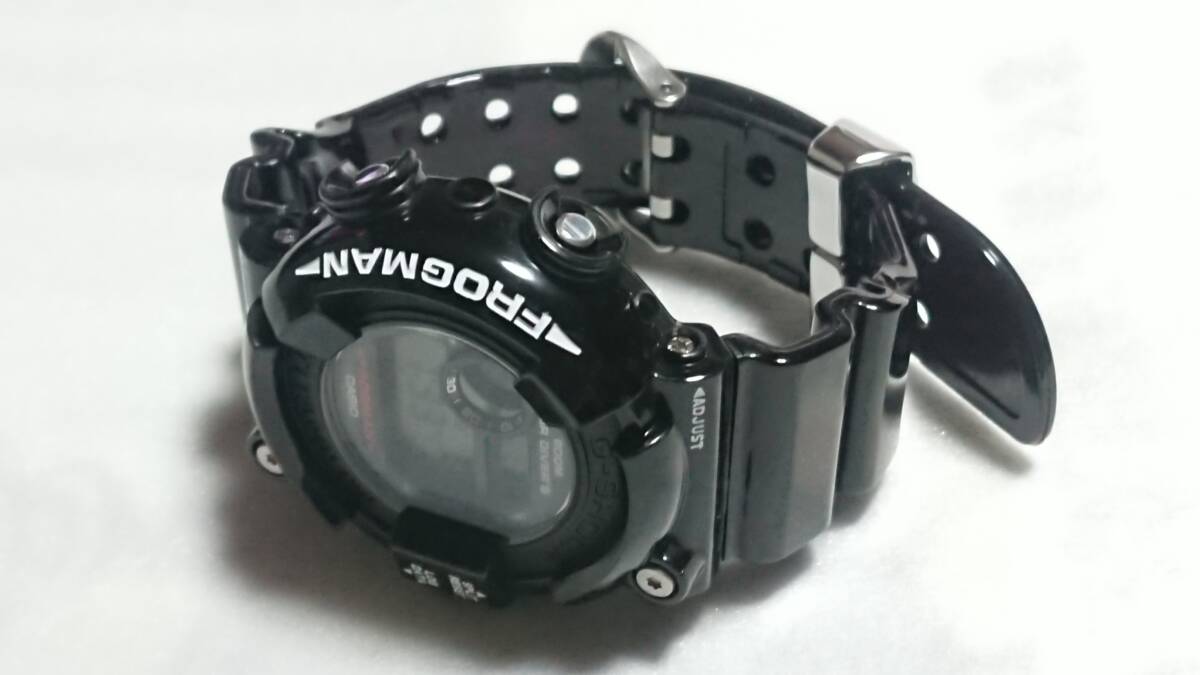 ●カシオ　G－SHOCK　フロッグマン　DW-8200　ベゼル、バンド ブラックカラー　未使用品！!_画像9