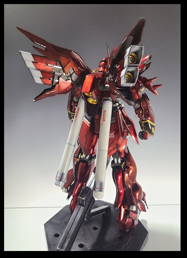 MG シナンジュ　全塗装　キャンディ塗装　グラデーション_画像3