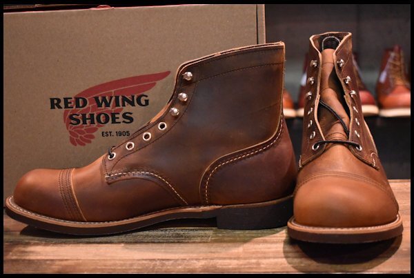 [9.5D box attaching unused 23 year ] Red Wing 8085 iron Ranger copper rough & tough tea boots iron range redwing HOPESMORE