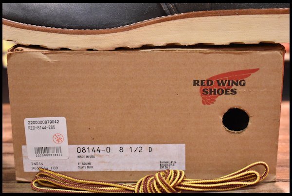 [8.5D box attaching unused 11 year ] Red Wing 8144 suede Irish setter s rate blue light blue plain boots redwing HOPESMORE