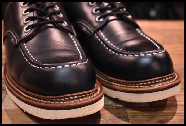 【8D 美品 19年】レッドウィング 8106 オックスフォード 黒 ブラッククローム 短靴 ローカット 編み上げ ブーツ redwing HOPESMORE_画像6