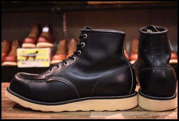 【9E 良品 犬タグ 97年】レッドウィング 8179 アイリッシュセッター 黒 ブラッククローム モックトゥ ブーツ redwing HOPESMORE_画像4