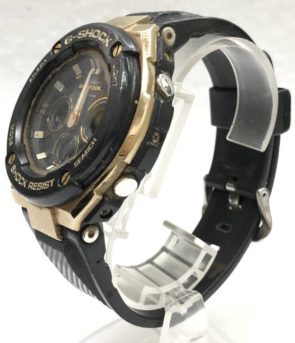 1円スタート CASIO カシオ G-SHOCK ジーショック GST-S300G メンズ 腕時計 タフソーラー G-STEEL 腕時計 動作有 中古品 ジャンク品_画像1