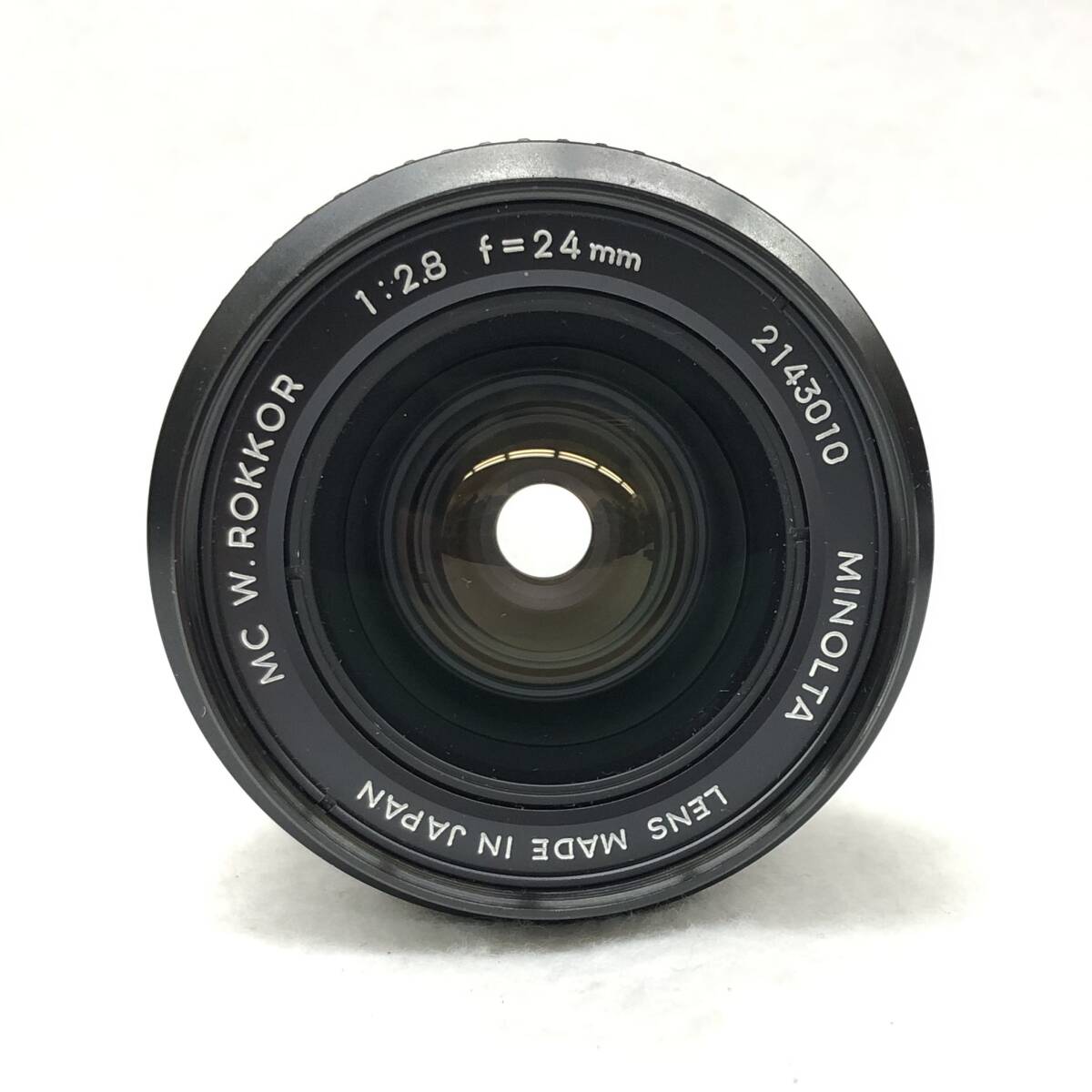 MINOLTA / MC W.ROKKOR 1:2.8 f=24mm / kenko c.s 55s / ミノルタ / 単焦点カメラレンズ / 現状品_画像1
