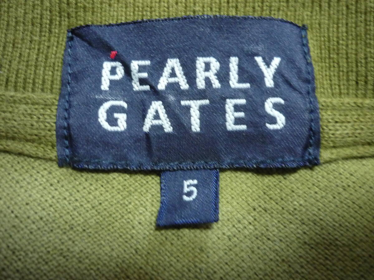 PEARLY GATES　パーリーゲイツ　半袖　総柄　ポロシャツ　迷彩　カモフラ　サイズ5_画像6