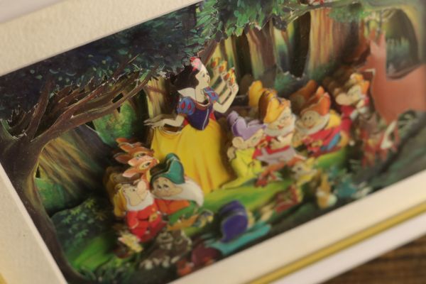 かわいい 額装 2点 ディズニー 白雪姫 7人の小人 ピーターラビット 立体 壁掛け オブジェ インテリア 壁飾り ZA327_画像4