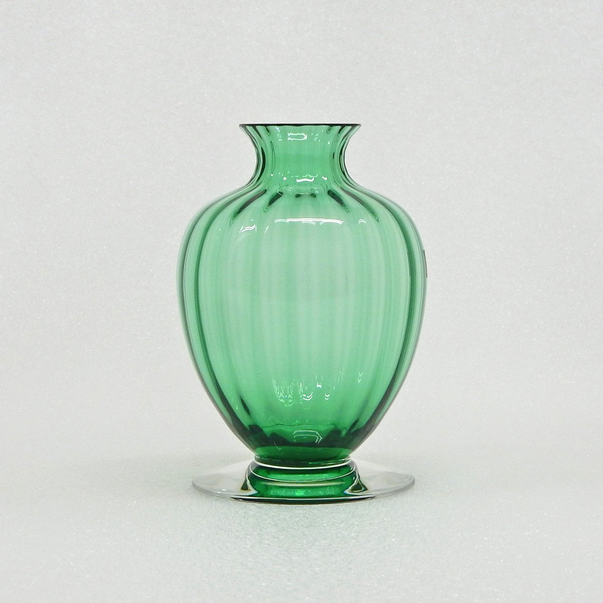 FR07 [ бесплатная доставка / прекрасный товар ] baccarat Baccarat aqua re-yu crystal цветок основа ваза зеленый с коробкой 