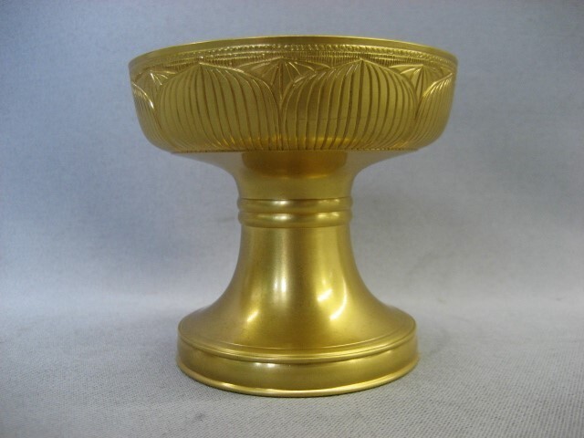 仏具】仏器 筋彫り 消しメッキ仕上げ 1本 真鍮製 京都製 高さ約 仏具】仏器 筋彫り 消しメッキ仕上げ 1本 真鍮製 京都製 高さ約