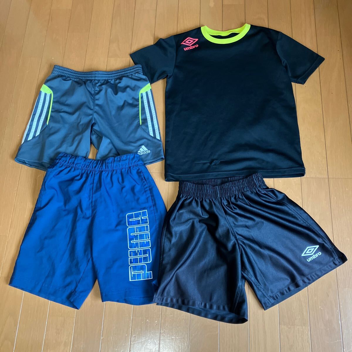 アディダス adidas ハーフパンツ サッカー ナイキ ショートパンツ 半袖 長袖 140 まとめ売り　上下セット　子供服　17点_画像5