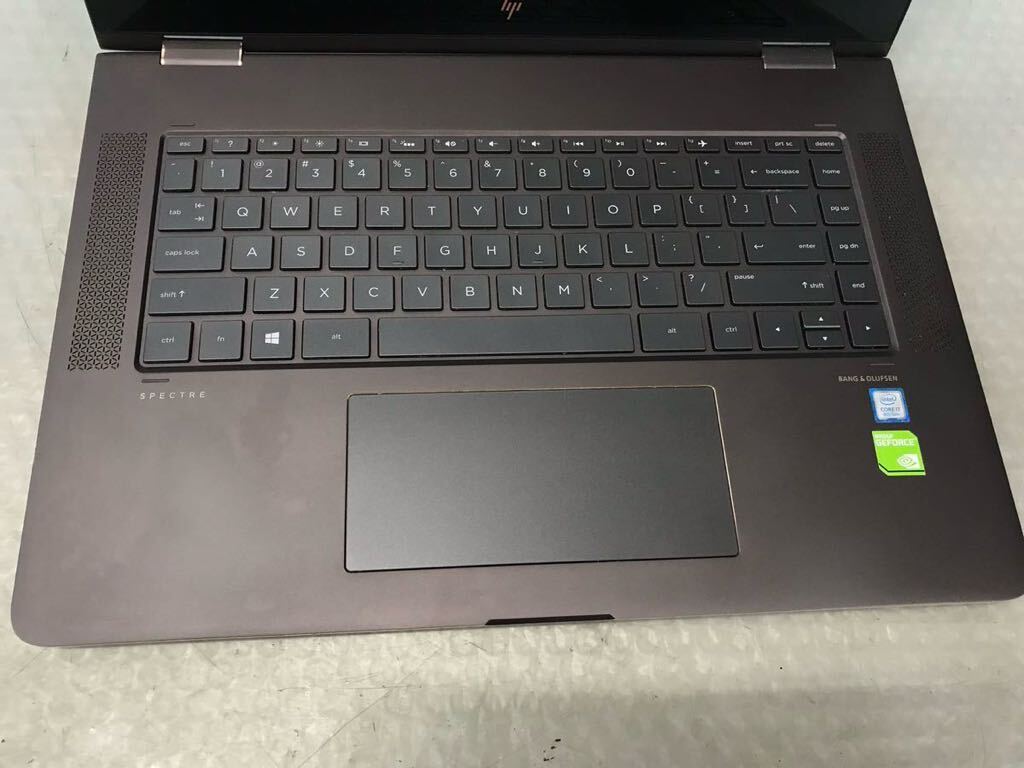  HP Spectre x360 Convertible 15-b11xx， Model：8265NGW，i7-8550U/16GB/HDDなし/Bios起動OK 本体のみ（100s）の画像3