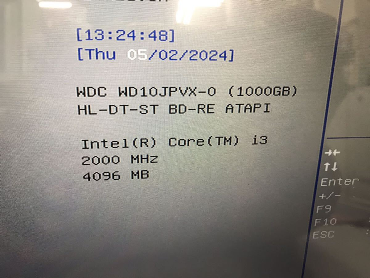 NEC HF350/A Bios起動OK，i3-2000MHz CPU/4G/1000G/BDドライブ 本体のみ (100s）の画像2