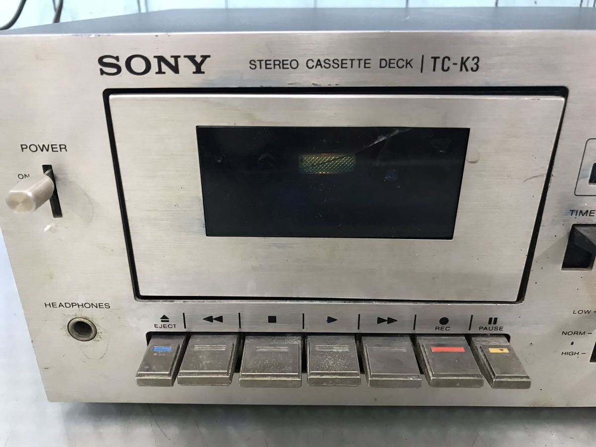 SONY TC-K3 カセットデッキ ジャンク（140s）の画像2