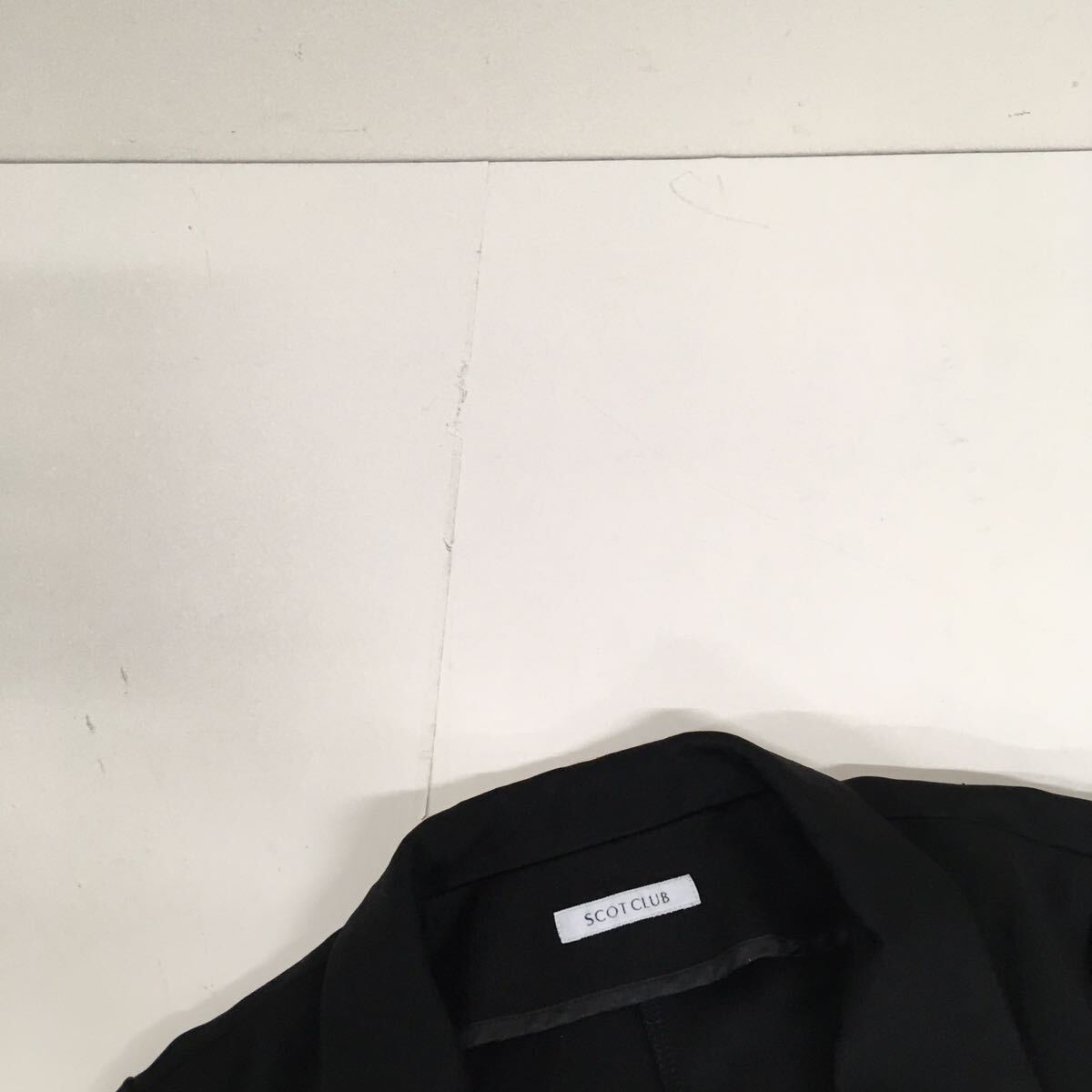 送料無料★SCOTCLUB スコットクラブ★ジャケット　カーディガン　薄手テーラードジャケット★レディース　9号★ブラック　黒#60510sjj31_画像2