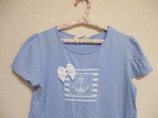 ● ムーノンノン ● ☆可愛い半袖Tシャツ☆ 水色 160㎝ 40505_画像2