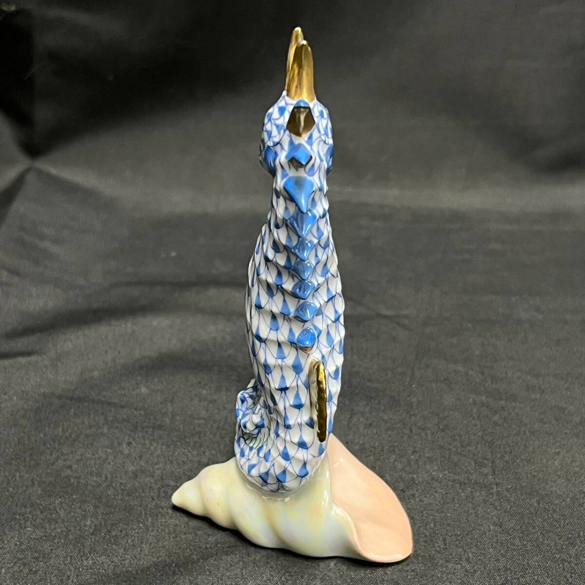 CEK054H HEREND Herend seahorse sea horse Mini figyu Lynn objet d'art ornament blue group 