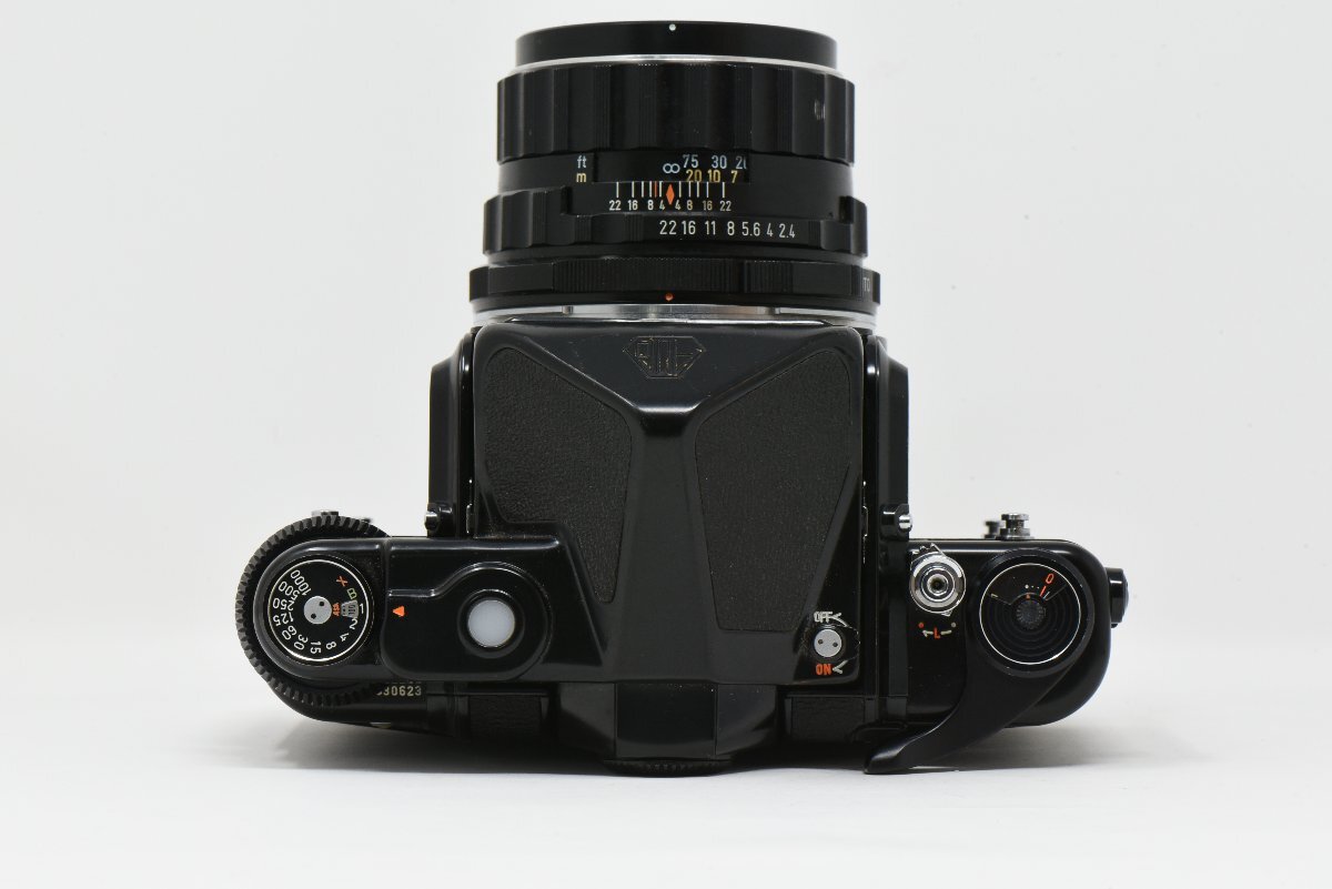 PENTAX 6x7 TTL 本体 / SMC TAKUMAR 105mm f/2.4 標準レンズ付き　※通電確認済み、現状渡し。_画像4
