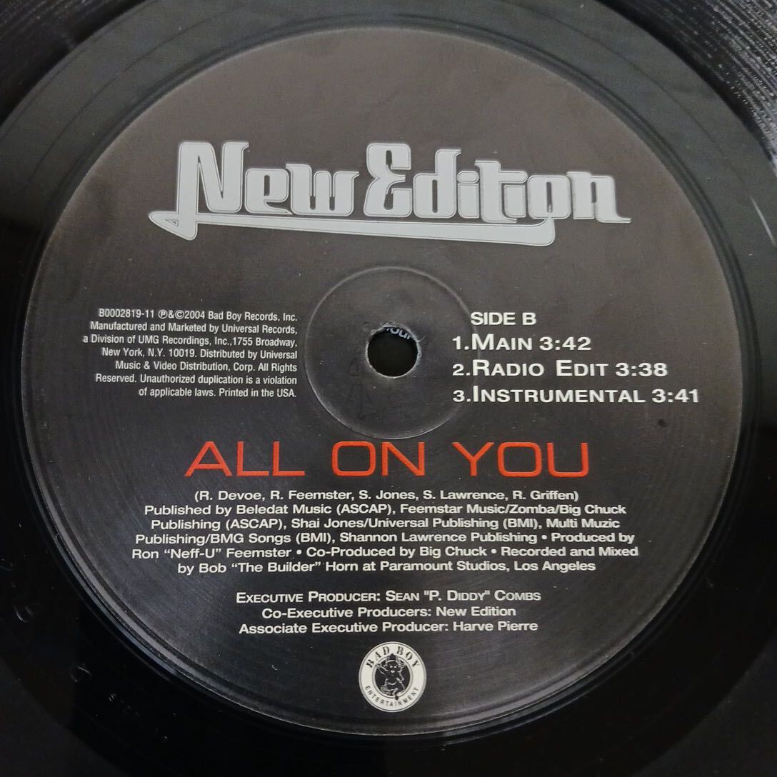 US盤　New Edition　HOT 2NITE　ALL ON YOU【管8】_画像4