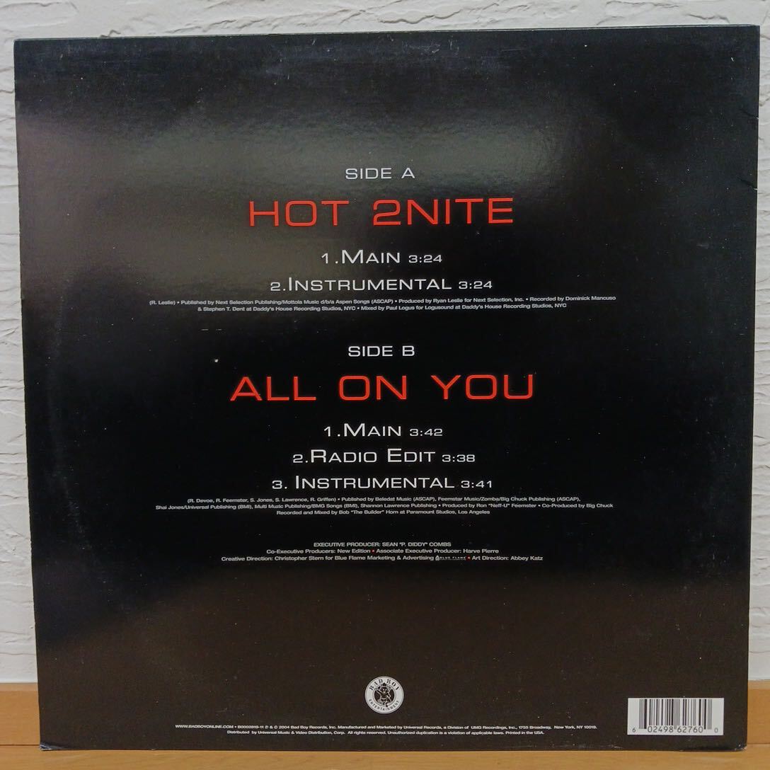 US盤　New Edition　HOT 2NITE　ALL ON YOU【管8】_画像2