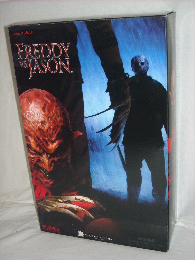 SIDESHOW боковой shouFREDDY vs JASONfretivs Jayson 12 дюймовый фигурка freti