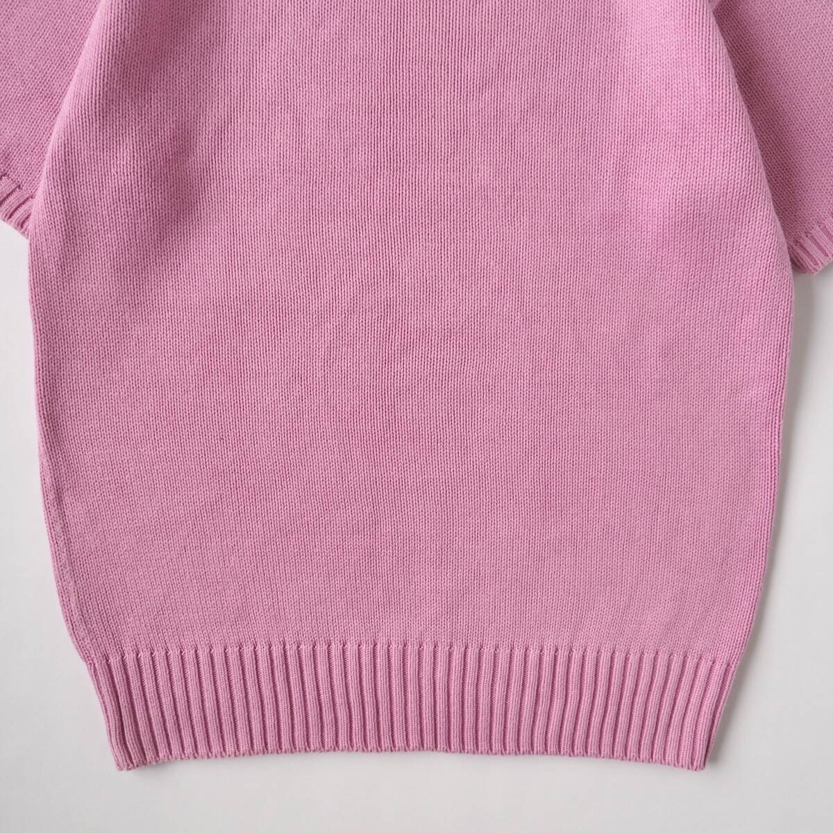 ラルフローレン　Ralph Lauren　コットン１００％　サマーニット　半袖　ピンク　美品　レディース