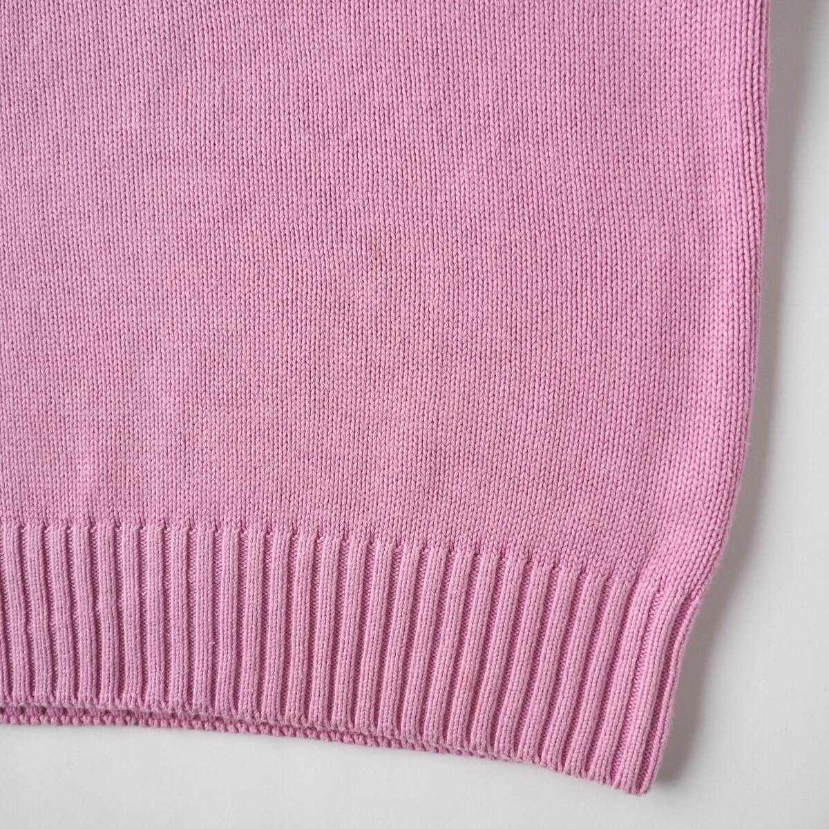 ラルフローレン　Ralph Lauren　コットン１００％　サマーニット　半袖　ピンク　美品　レディース